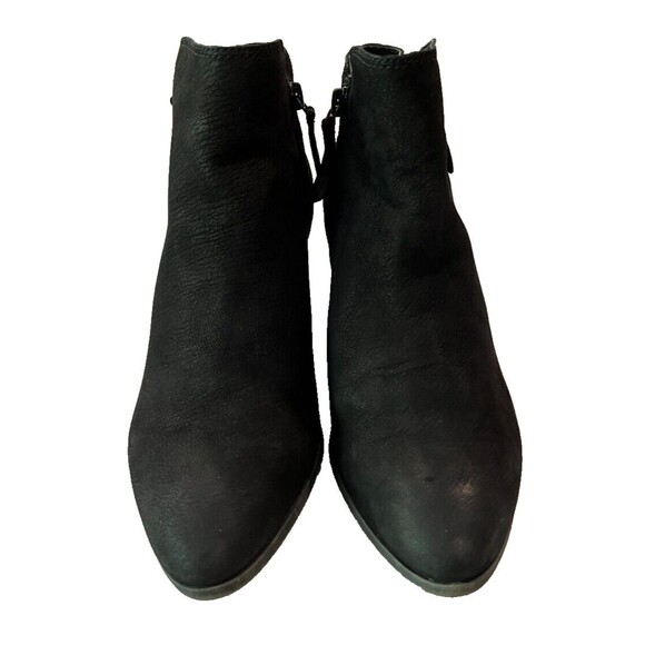 FRYE & Co. Womens Boots Size 7 M Black Nubuck Leather Zip Ankle Bootie Judith - Picture 13 of 15